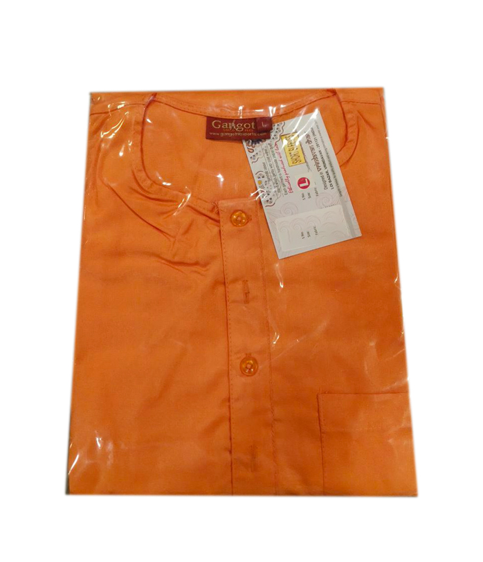 Курта из джута, шафрановая; Jute kurta, saffron — купить в интернет-магазине