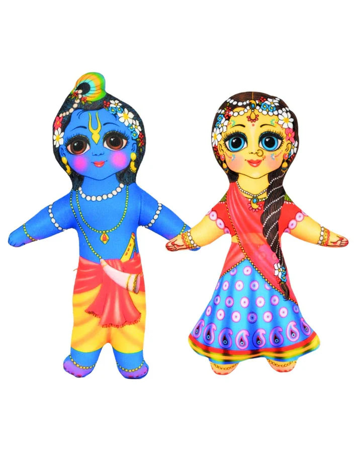 Игрушки для детей: Радха и Кришна; Radha Krishna Soft Toys (Small) — купить в интернет-магазине
