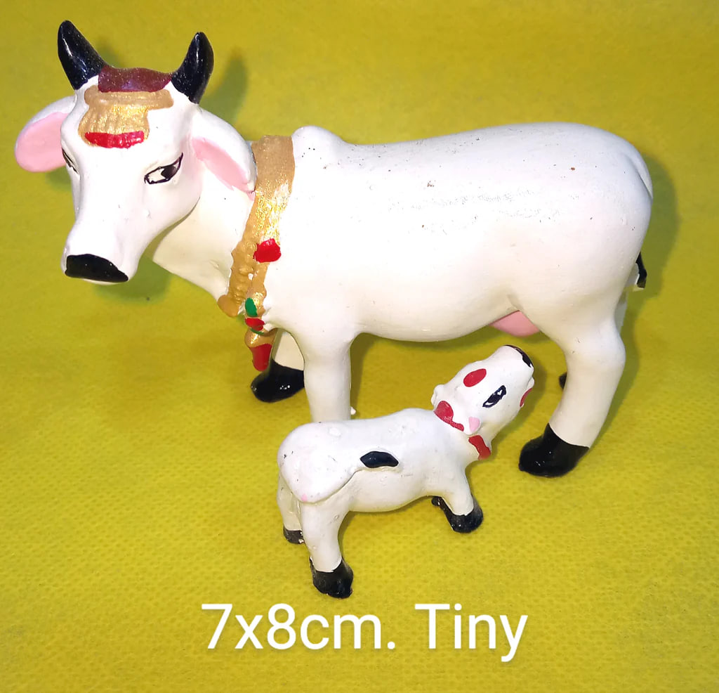 Статуэтки коровки: маленькая и большая, 7*8 см; COW AND CALF TINY 7x8 CM — купить в интернет-магазине