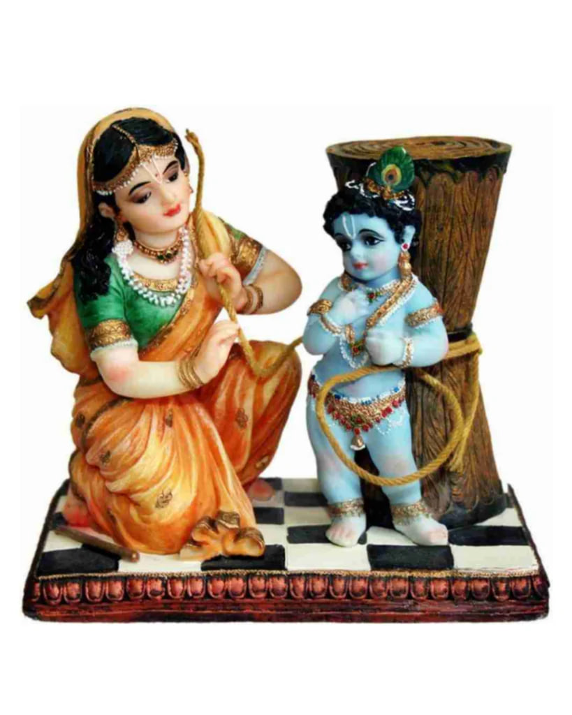 Статуэтка Яшода Дамодар и Кришна, 10 см; Yashoda Damodar Krishna 10 Cm — купить в интернет-магазине