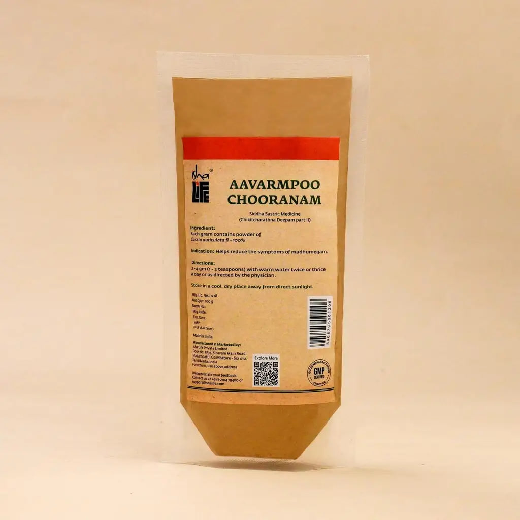 Аварампу  чурна, 100 г, Иша Лайф; Avarampoo Chooranam, 100 g, Isha Life — купить в интернет-магазине