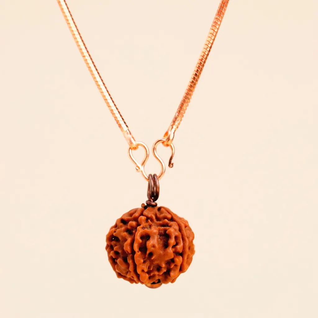 Рудракша Адийоги с медной цепочкой, Иша Лайф; Adiyogi Rudraksha with Copper Chain, Isha Life — купить в интернет-магазине