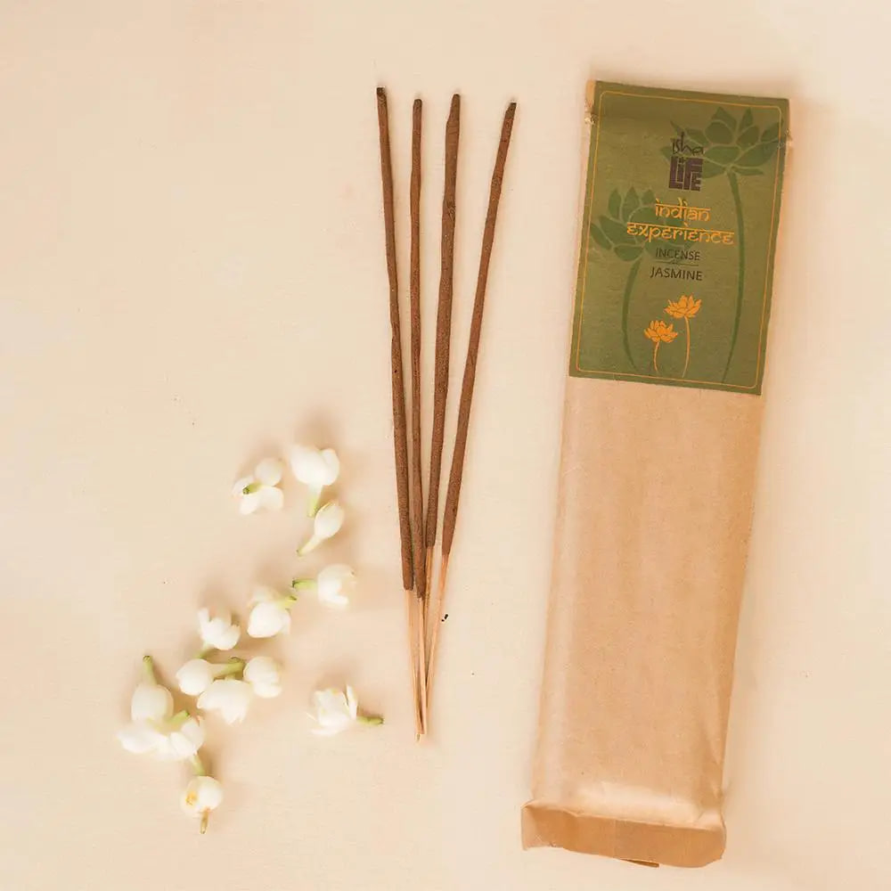 Благовония из жасмина, натуральные травяные, 50 шт., Иша Лайф; Hand rolled pure Jasmine Incense (Pack of 50 Sticks), Isha Life — купить в интернет-магазине