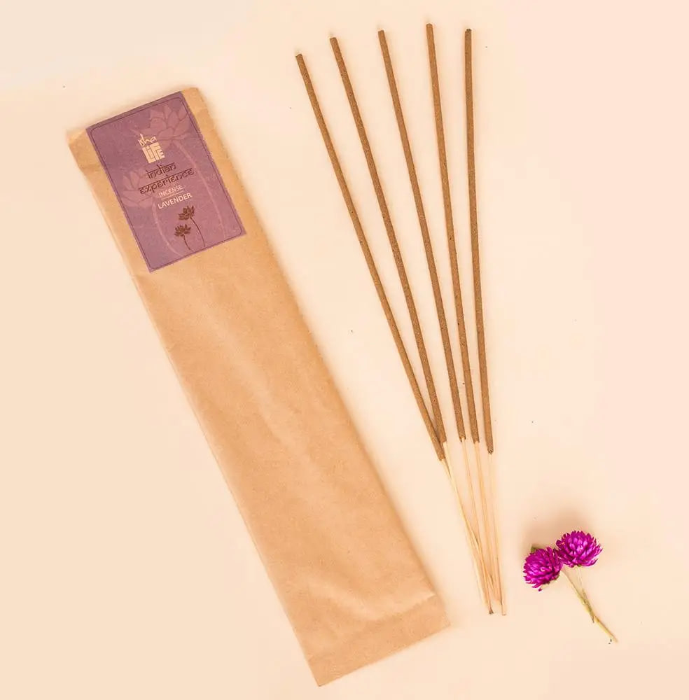 Благовония из лаванды, натуральный травяные, 10 шт., Иша Лайф; Hand rolled Lavender Incense/Agarbatti (Pack of 10 Sticks), Isha Life — купить в интернет-магазине