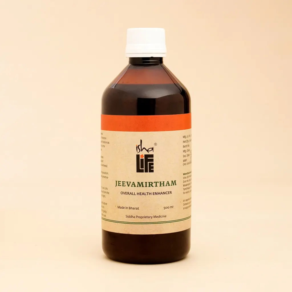 Сироп Дживамиртха, для сил и энергии, 500 мл, Иша Лайф; Jeevamirtham, 500 ml, Isha Life — купить в интернет-магазине