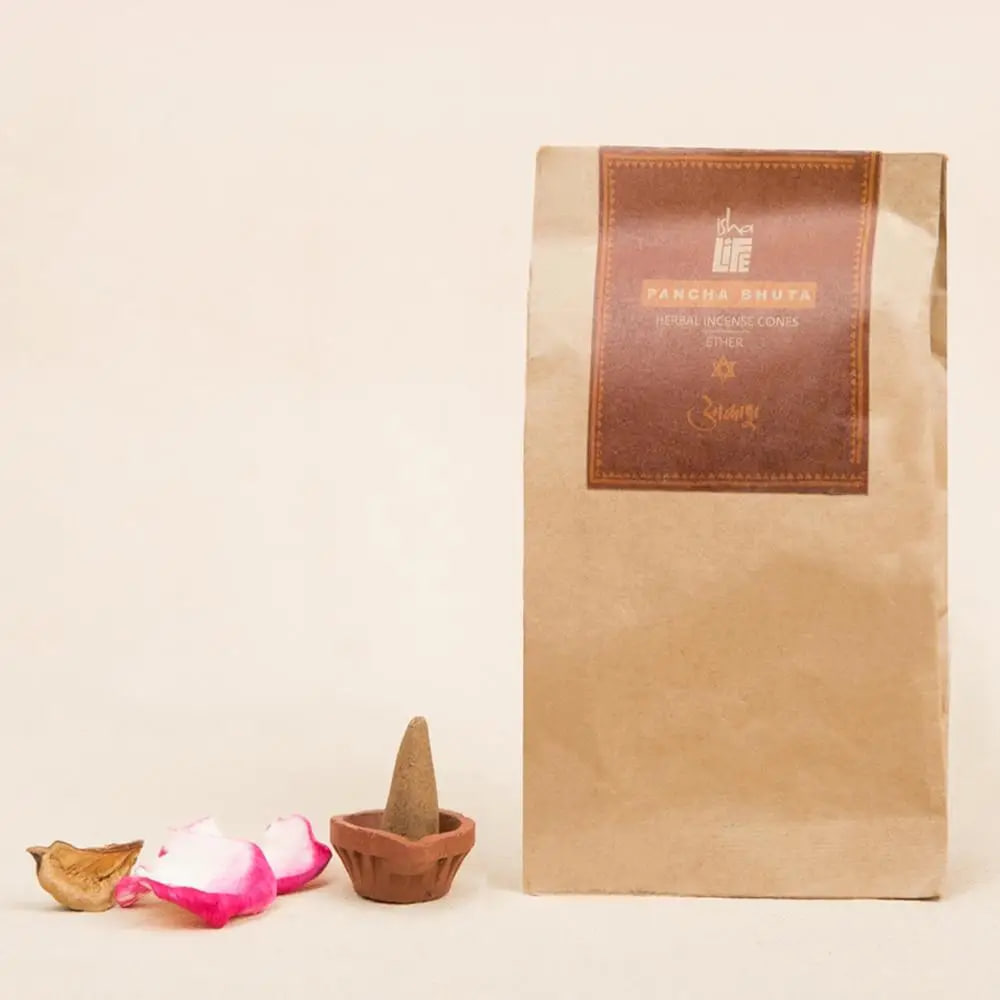 Благовония конусные "Акаша", натуральные травяные, 10 шт., Иша Лайф; Akash cones (Pack of 10 pc), Isha Life — купить в интернет-магазине