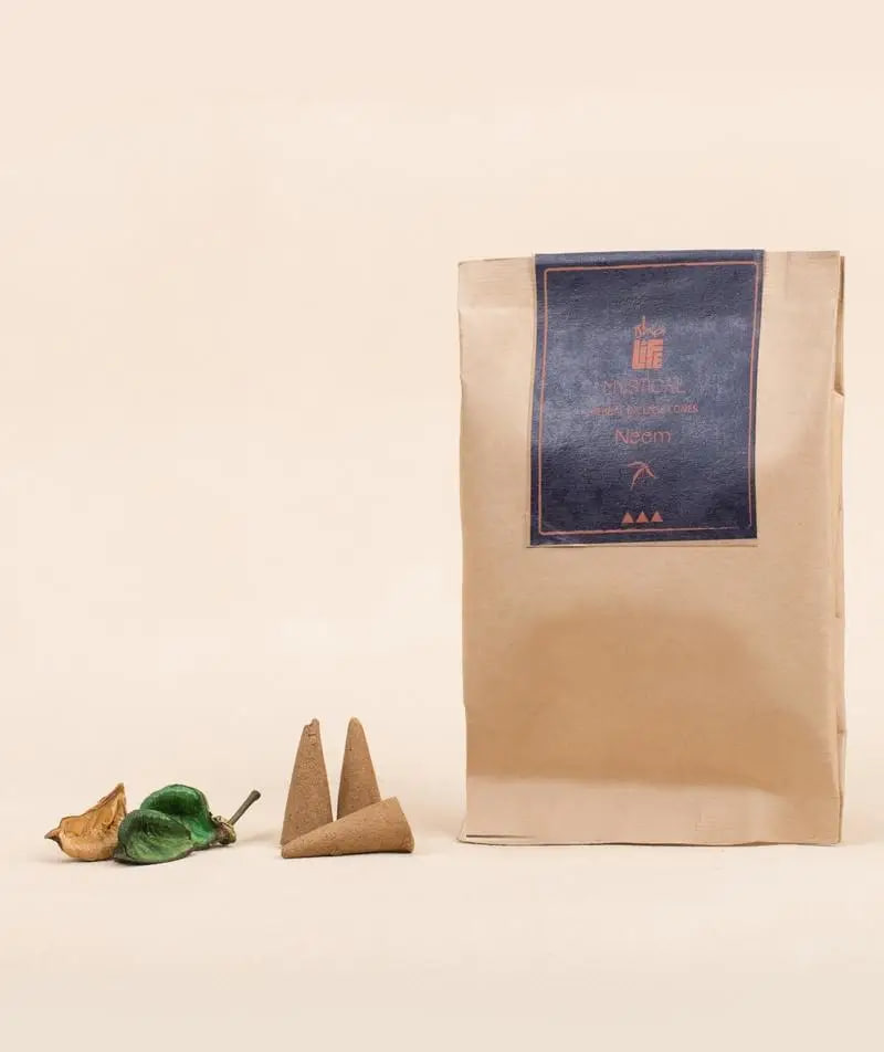 Благовония конусные "Ним", натуральные травяные, 20 шт., Иша Лайф; Backflow Refill Incense Neem (Pack of 20 pc), Isha Life — купить в интернет-магазине