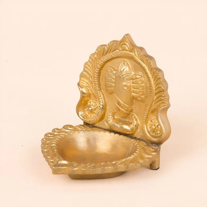 Лампа латунная Линга Бхайрави, Иша Лайф; Linga Bhairavi Brass Lamp, Isha Life — купить в интернет-магазине