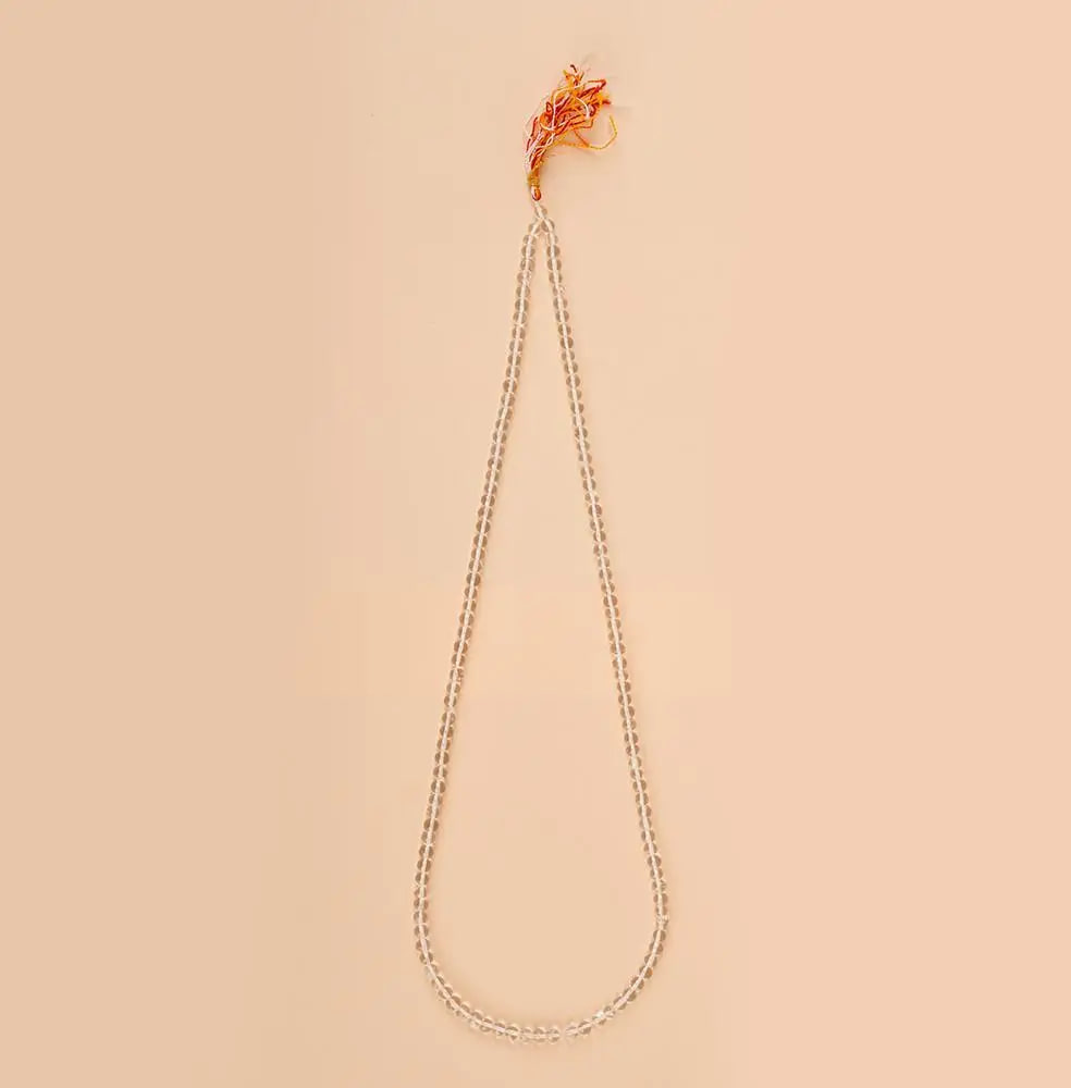 Четки из кварца, 6,1–6,5 мм, Иша Лайф; Sphatik Mala (Quartz Stones(6.1- 6.5mm)), Isha Life — купить в интернет-магазине