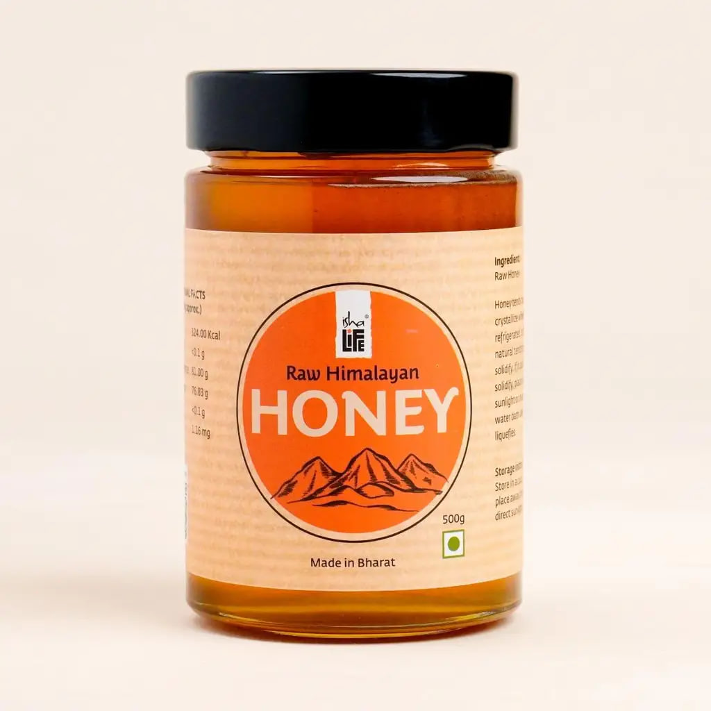 Дикий гималайский мед, 500 г, Иша Лайф; Raw and Wild Himalayan Honey 500 gm, Isha Life — купить в интернет-магазине