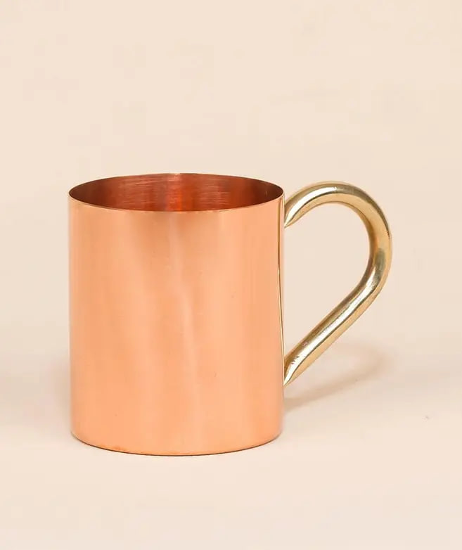 Медная кружка с ручкой, 414 мл, Иша Лайф; Copper Mug with Handle, 414 ml, Isha Life — купить в интернет-магазине