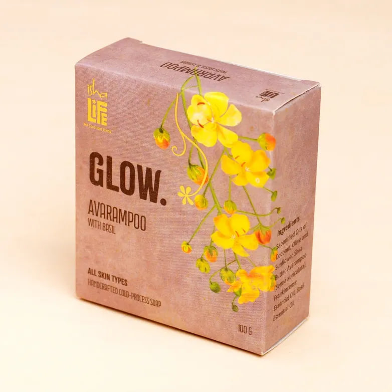 Мыло ручной работы «Аварампу с базиликом», Иша Лайф; Avarampoo with Basil handcrafted soap, Isha Life — купить в интернет-магазине