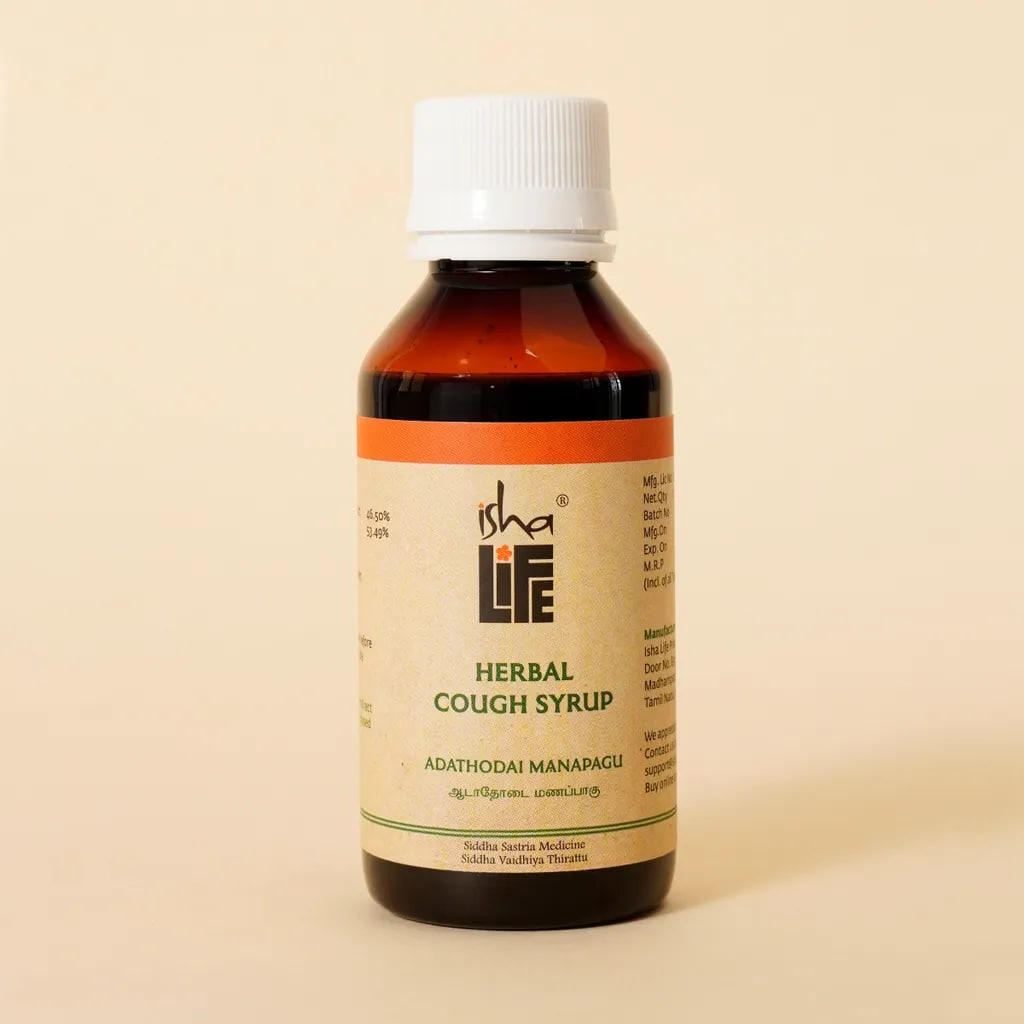 Сироп от кашля, 100 мл, Иша Лайф; Adathodai Manapagu (Cough Syrup), 100 ml, Isha Life — купить в интернет-магазине