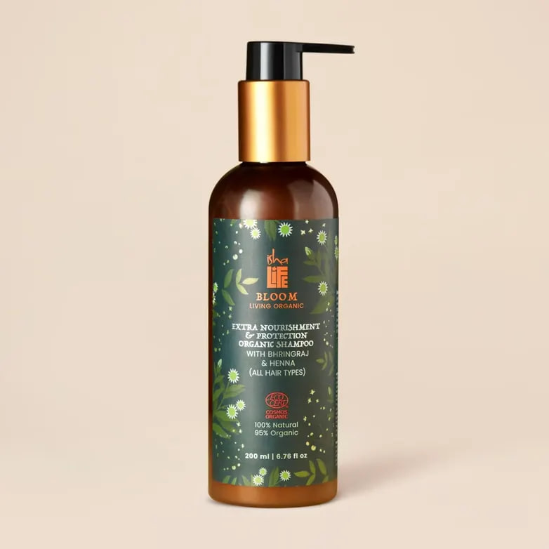 Шампунь «Питание и защита» с Брингараджем и хной, 200мл, Иша Лайф; Nourishment & Protection Shampoo with Bhringraj & Henna, 200ml, Isha Life — купить в интернет-магазине