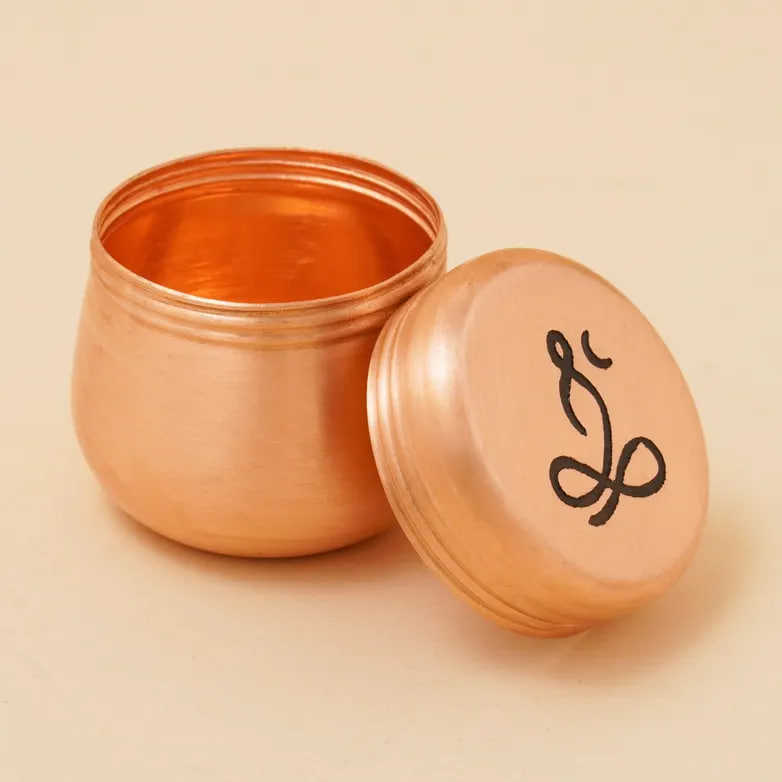 Медная шкатулка Вибхути (большая), Иша Лайф; Copper Vibhuti Box (Large) - Sadhaka, Isha Life — купить в интернет-магазине