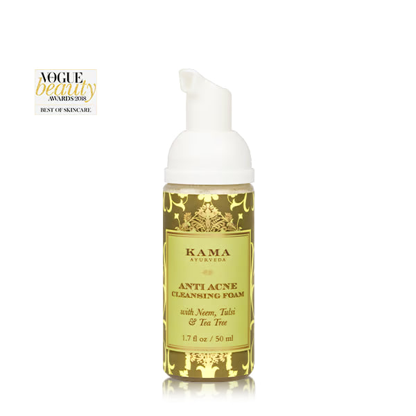 Очищающая пенка для лица против акне, 50 мл, Кама Аюрведа; Anti Acne Cleansing Foam , 50 ml, Kama Ayurveda — купить в интернет-магазине