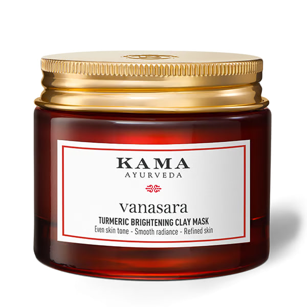 Маска для осветления кожи с куркумой, 50 мл, Кама Аюрведа; Vanasara Turmeric Brightening Clay Mask, 50 ml, Kama Ayurveda — купить в интернет-магазине