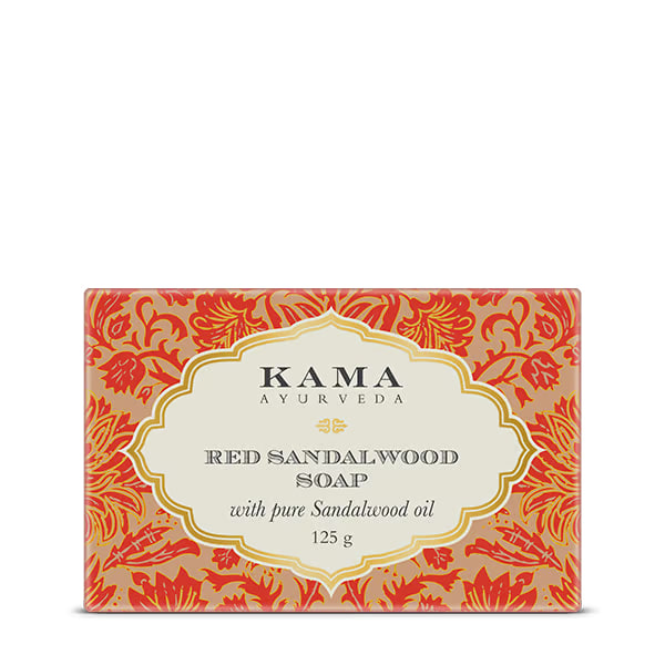 Мыло из красного сандалового дерева, 125 г, Кама Аюрведа; Red Sandalwood Soap, 125 g, Kama Ayurveda — купить в интернет-магазине