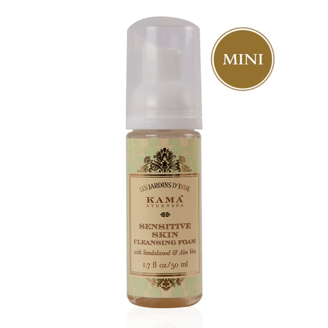 Очищающая пенка для чувствительной кожи, 50 мл, Кама Аюрведа; Sensitive Skin Cleansing Foam, 50 ml, Kama Ayurveda — купить в интернет-магазине