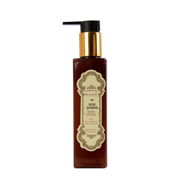 Лосьон для рук с розой и жасмином, 200 мл, Кама Аюрведа; Rose Jasmine Hand Lotion, 200 ml, Kama Ayurveda — купить в интернет-магазине