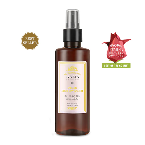 Чистая розовая вода для тела и лица, 200 мл, Кама Аюрведа; Pure Rose Water, 200 ml, Kama Ayurveda — купить в интернет-магазине