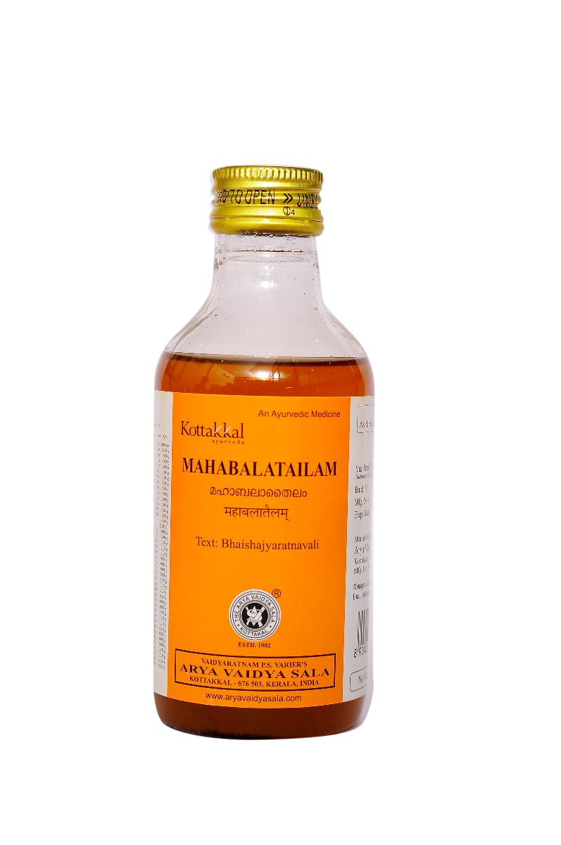 Махабала Тайлам, 200 мл, производитель "Коттаккал Аюрведа", Mahabala Thailam, 200 ml, Kottakkal Ayurveda — купить в интернет-магазине