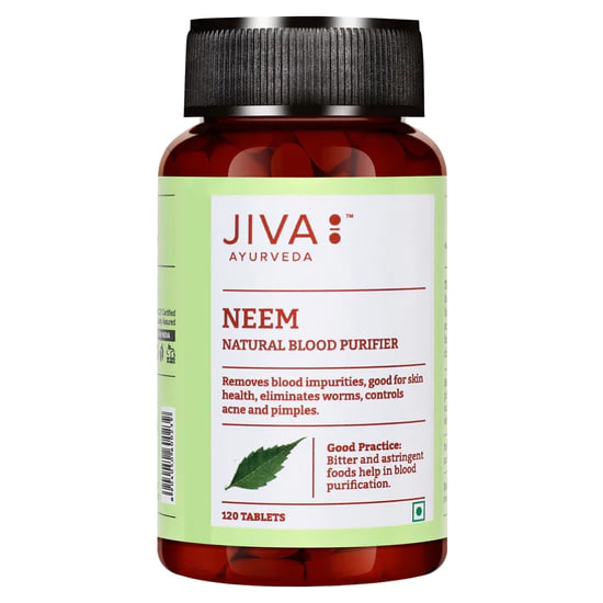 Ним, 120 таблеток, производитель Джива Аюрведа; Neem 120 Tablets, Jiva Ayurveda — купить в интернет-магазине