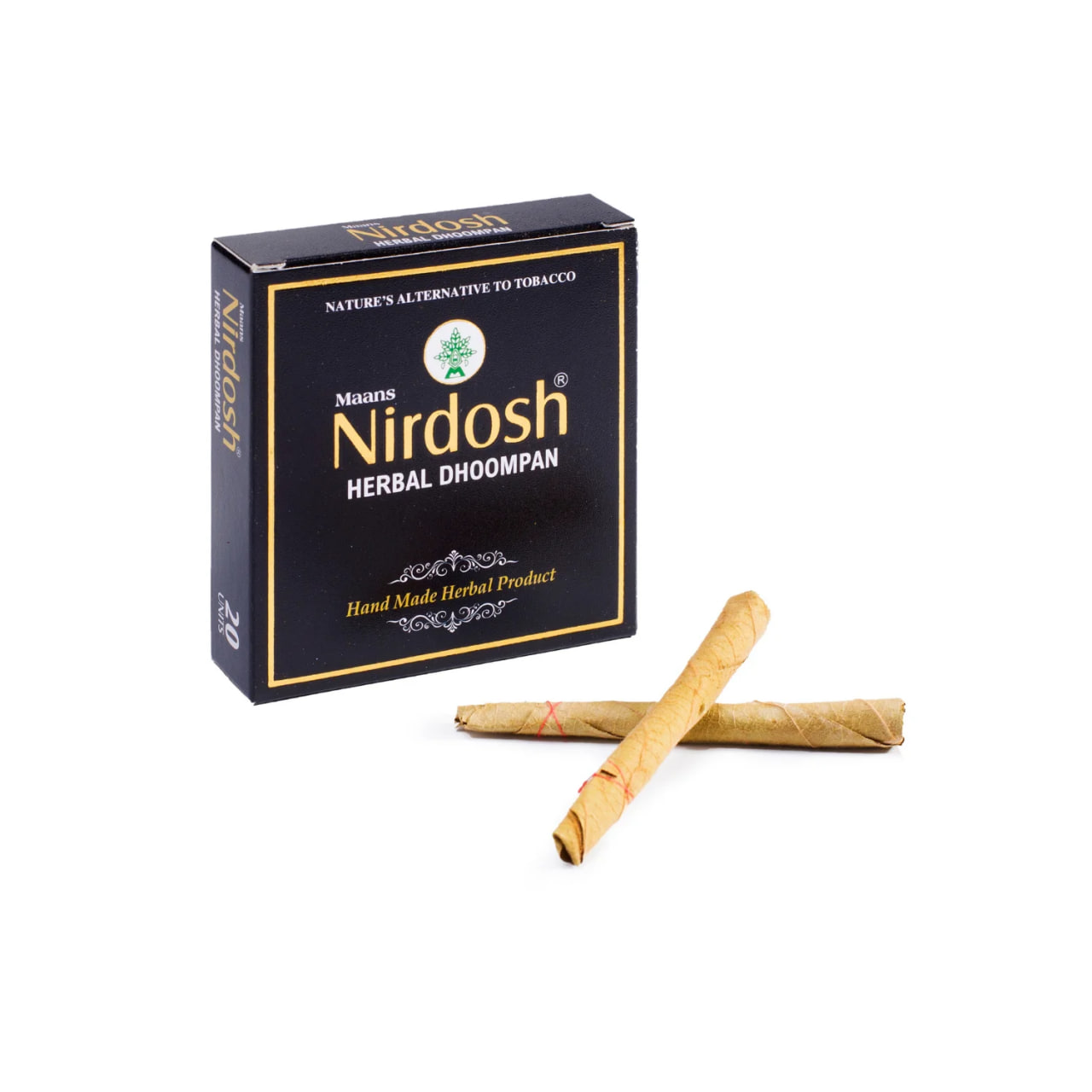 Травяные сигареты, без фильтра, 20 шт., Нирдош; Nirdosh Herbal Dhoompan (without filter), 20 pcs — купить в интернет-магазине