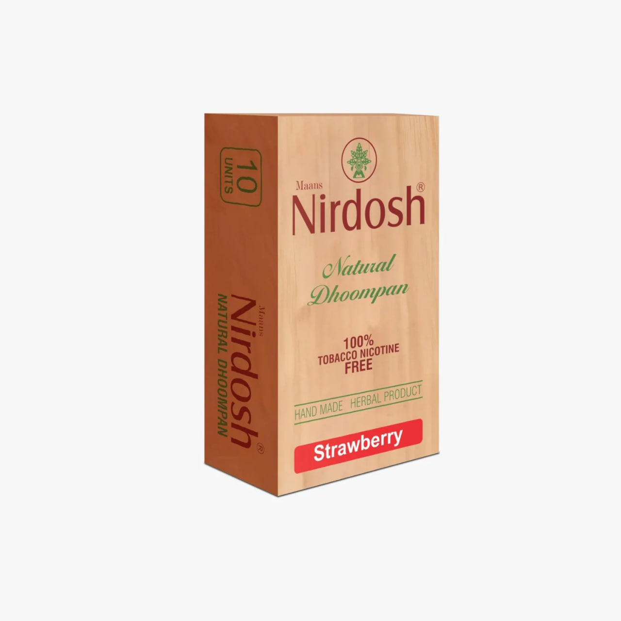 Травяные сигареты, клубника, премиум, 10 шт., Нирдош; Nirdosh Herbal Smoke (Strawberry) — купить в интернет-магазине