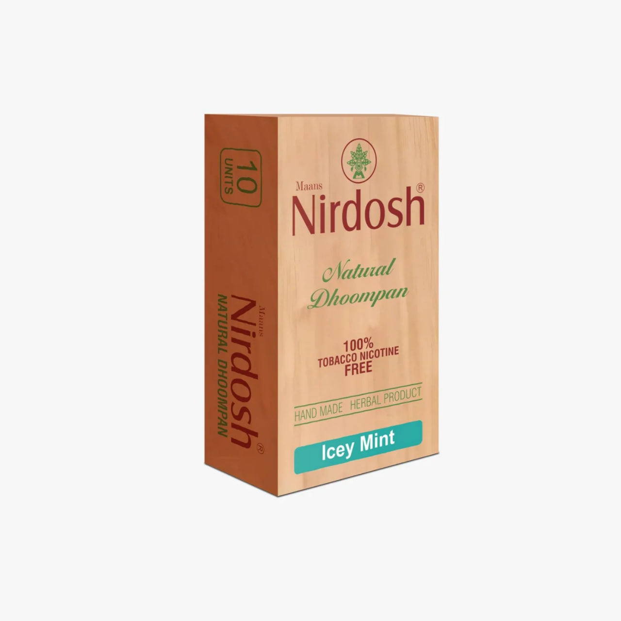 Травяные сигареты, холодная мята, премиум, 10 шт., Нирдош; Nirdosh Herbal Smoke (Icey Mint) — купить в интернет-магазине