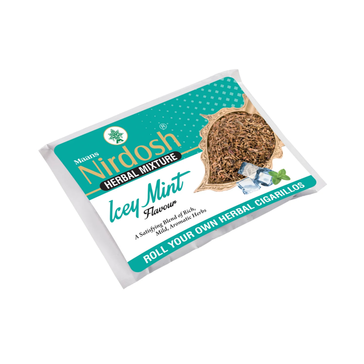 Травяная смесь, холодная мята, 50 г, Нирдош; Icey Mint – Nirdosh Herbal Raw Mixtures, 50 g — купить в интернет-магазине