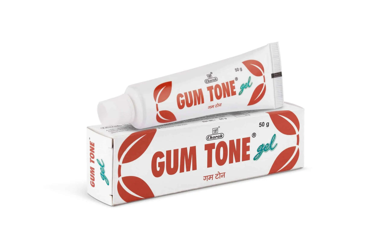 Гам Тон, стоматологический гель, 50 г, производитель Чарак; Gum Tone Gel, 50 g, Charak — купить в интернет-магазине