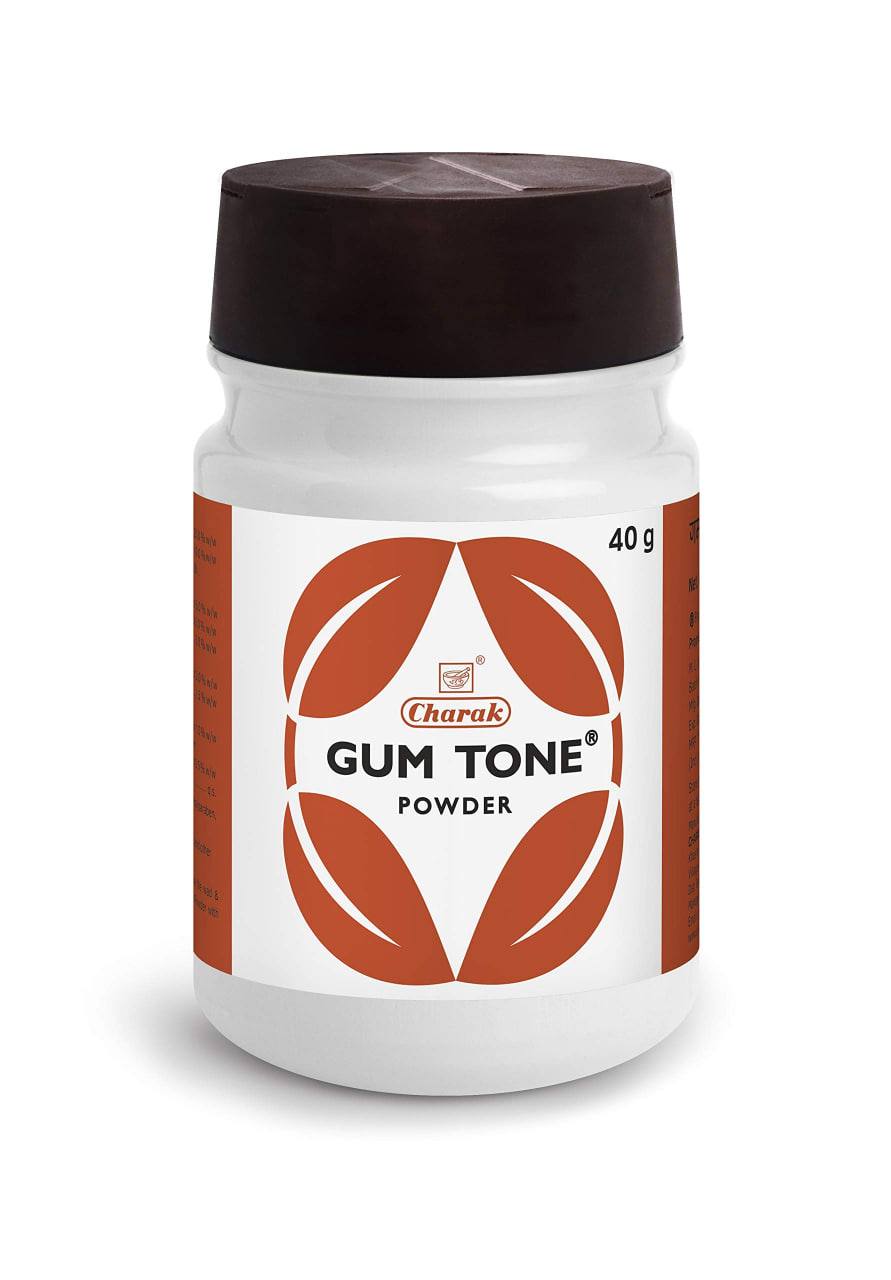 Гам Тон, зубной порошок, 40 г, производитель Чарак; Gum Tone Powder , 40 g, Charak — купить в интернет-магазине