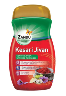 Чаванпраш Кесари Живан, 900 г, производитель "Занду"; Kesari Jivan, Zandu, 900 g — купить в интернет-магазине