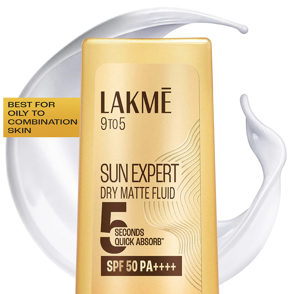 Lakme Sun Expert Dry Matte Fluid SPF 50 PA+++ Sunscreen with 1% Niacinamide & Ceramide 50 ml — миниатюра 2