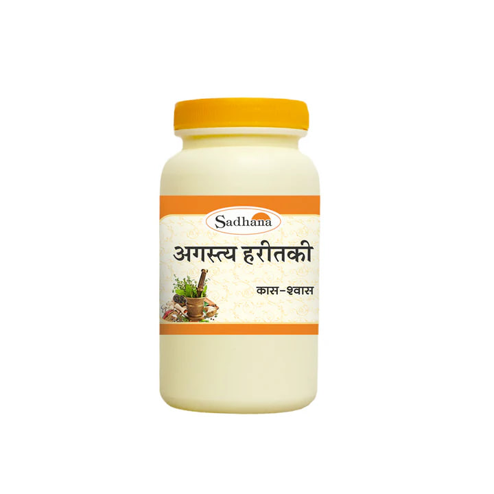 Агастья Харитаки, тоник расаяна, 100 г; Agastya Haritaki 100 g, Sadhana Ayurvedics — купить в интернет-магазине