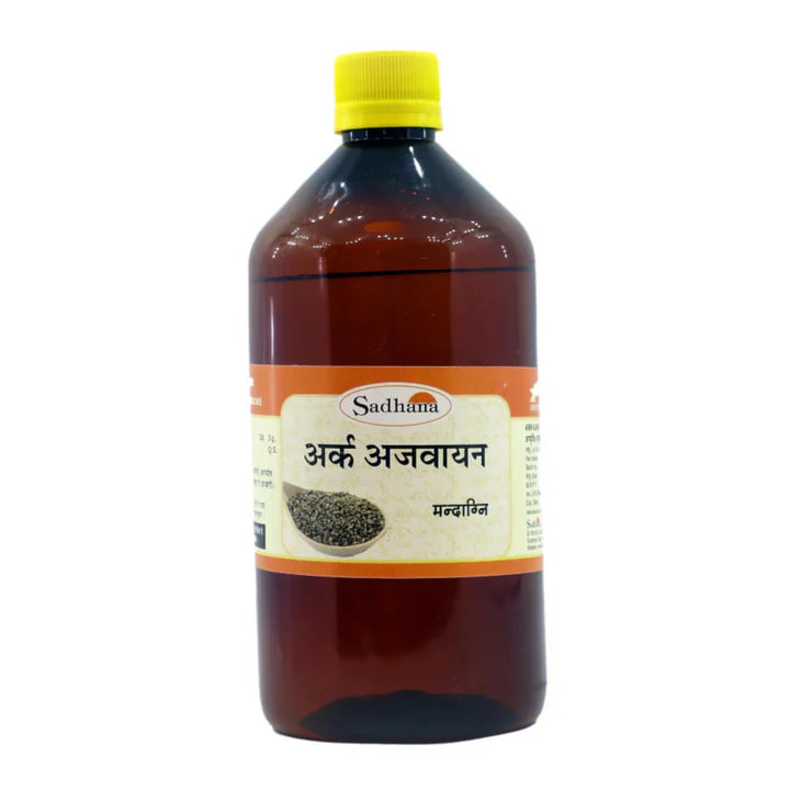 Арк Аджван, концентрированный травяной дистиллят, 450 мл; Ark Ajwain 450 ml, Sadhana Ayurvedics — купить в интернет-магазине