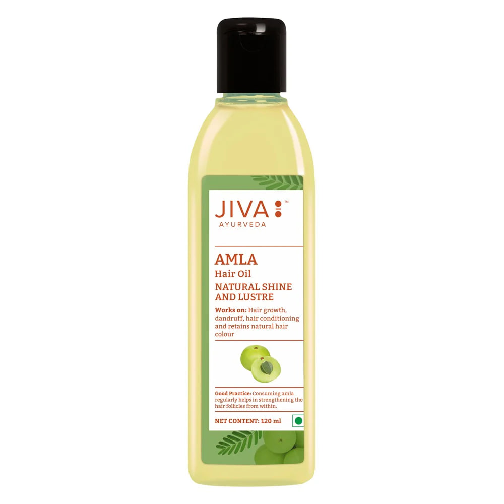 Масло Амлы для волос, 120 мл, Джива Аюрведа; Amla oil for hair, 120 ml, Jiva Ayurveda — купить в интернет-магазине