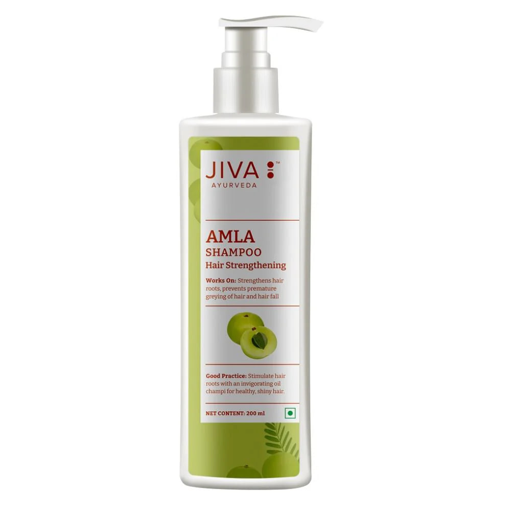 Шампунь с амлой, 200 мл, Jiva Ayurveda; Amla Shampoo 200 ml, Jiva Ayurveda — купить в интернет-магазине