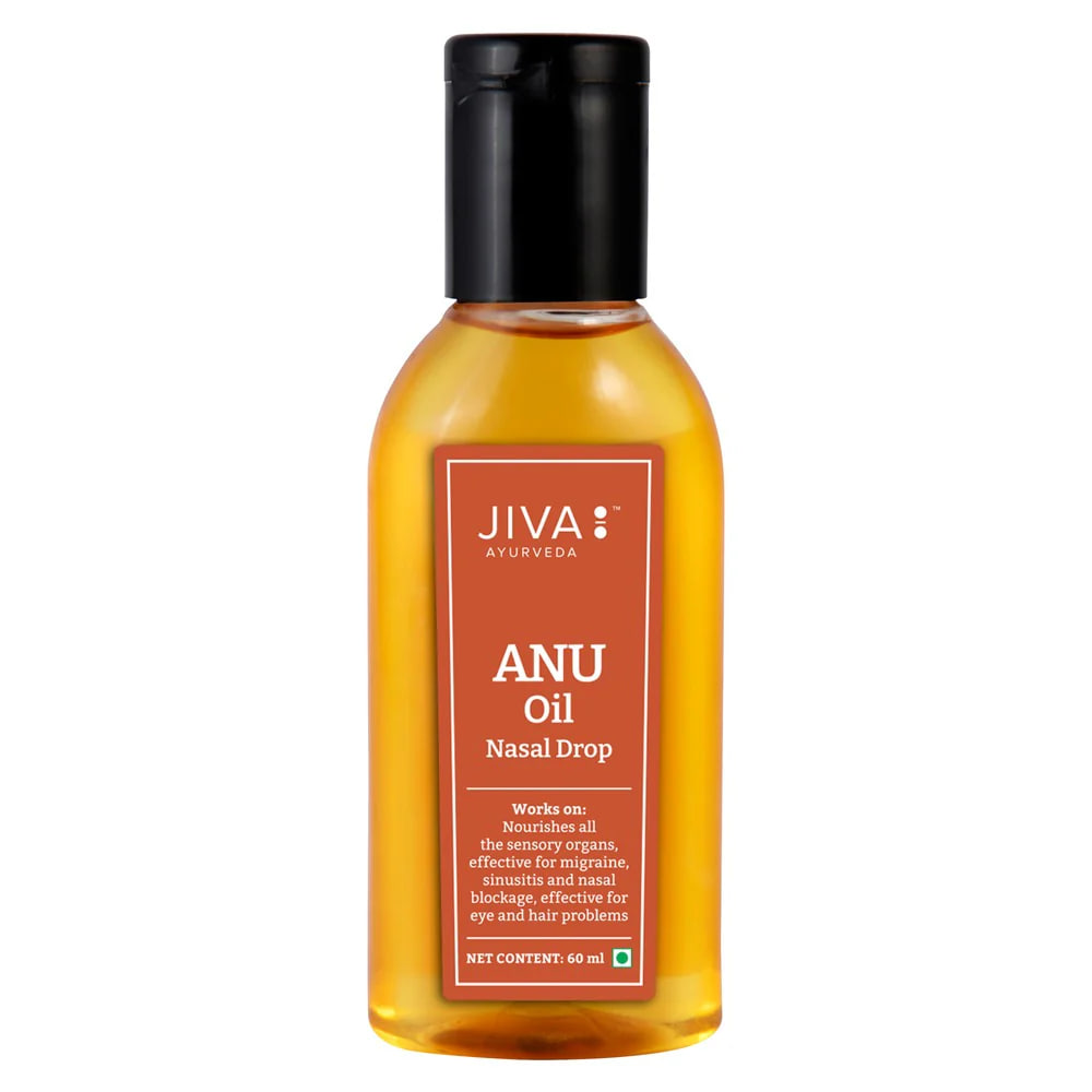 Ану тайлам, 60 мл, для носа и ушей, Джива Аюрведа; Anu oil, 60 ml, Jiva Ayurveda — купить в интернет-магазине