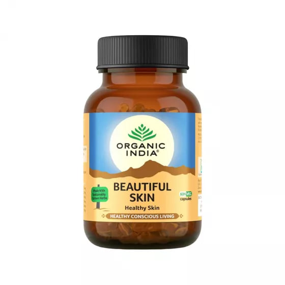 Бьютифул Скин, 60 капсул, Органик Индия; Beautiful Skin, 60 Capsules, Organic India — купить в интернет-магазине