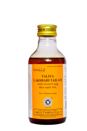Валия Лакшади Тайлам, 200 мл, производитель "Коттаккал Аюрведа", Valiya Lakshadi Tailam, 200 ml, Kottakkal Ayurveda — купить в интернет-магазине