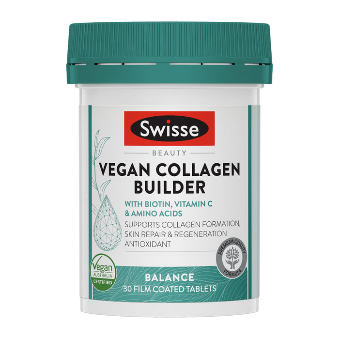 Коллаген веганский, 30 таблеток, Swisse Beauty; Swisse Beauty Vegan Collagen Builder, 30 tab — купить в интернет-магазине