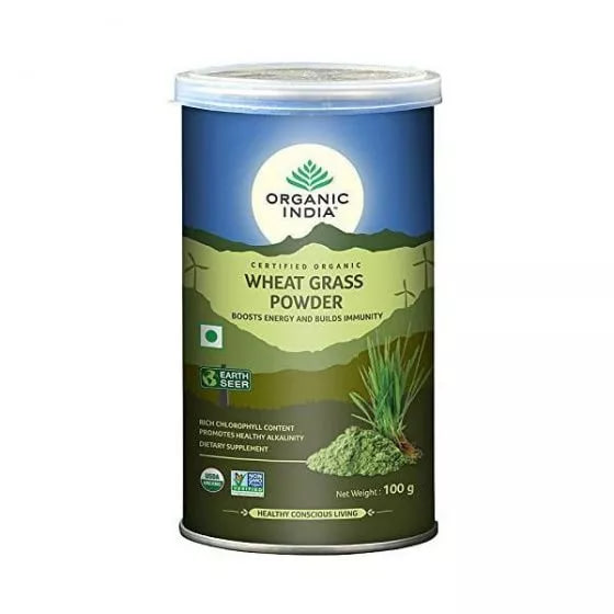 Порошок из ростков Пшеницы (Витграсс), 100 г, Органик Индия; Wheatgrass Powder, 100g, Organic India — купить в интернет-магазине