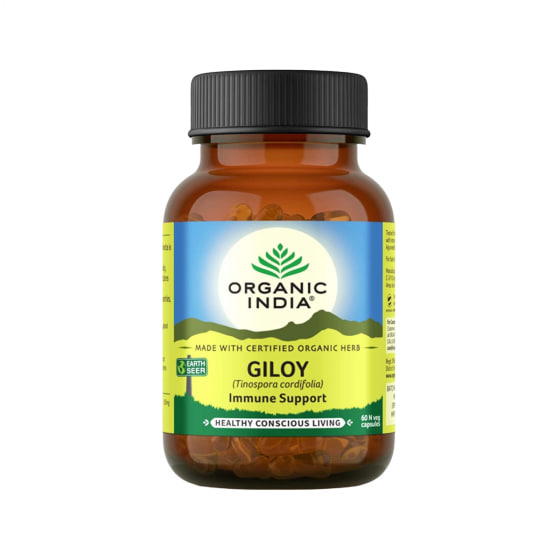 Гилой, устойчивость иммунитета, 60 капсул, Органик Индия; Giloy, Immunity Strength, 60 Capsules, Organic India — купить в интернет-магазине