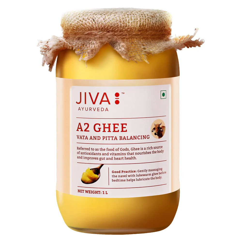 Масло Гхи, 1000 мл, Джива Аюрведа; Ghee Butter, 1000 ml, Jiva Ayurveda — купить в интернет-магазине