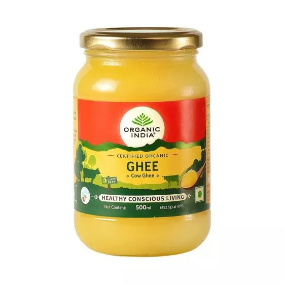 Масло Гхи, 500 мл, Органик Индия; Ghee, 500 ml, Organic India — купить в интернет-магазине