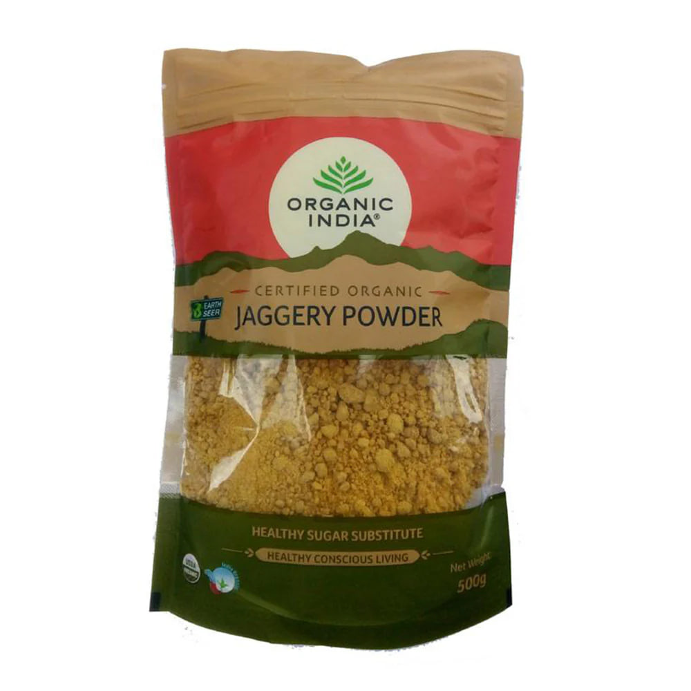 Тростниковый сахар (Джаггери), 500 г, Органик Индия; Cane Sugar (Jaggery), 500g, Organic India — купить в интернет-магазине