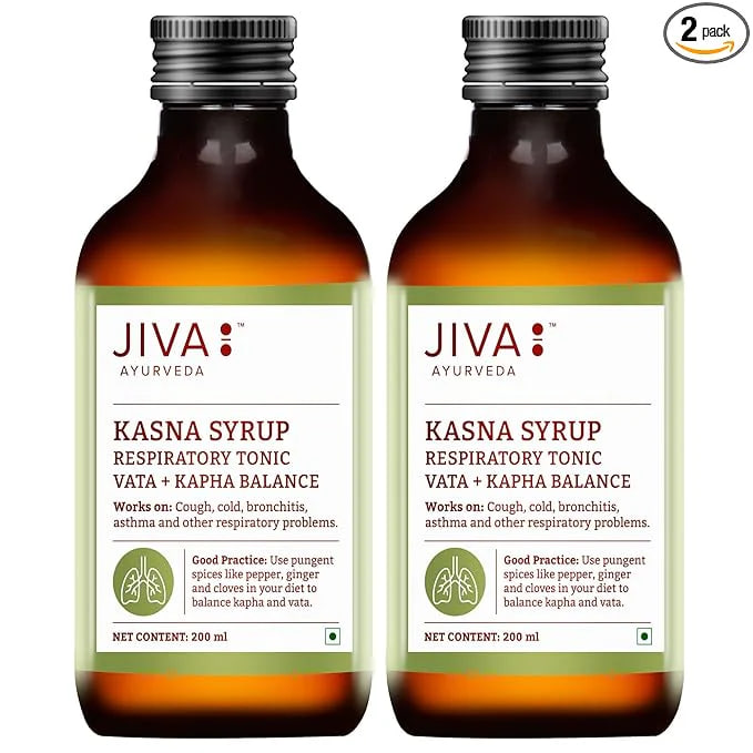 Касна сироп, от кашля,  200 мл, Джива Аюрведа; Kasna syrup, 200 ml, Jiva Ayurveda — купить в интернет-магазине