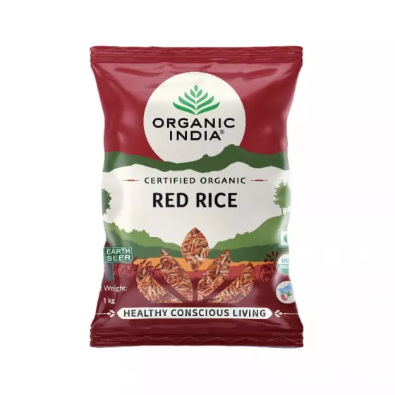 Красный рис, 1 кг, Органик Индия; Red Rice, 1 kg, Organic India — купить в интернет-магазине